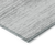 9' X 12' Gray And Silver Striped Washable Indoor Outdoor Area Rug - 608219042448