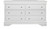 58" Metallic White Solid Wood Six Drawer Double Dresser - 606114021537