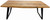 63" Natural And Black Rectangular Solid Wood And Iron Dining Table - 606114680017
