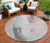 Round Abstract Washable Indoor Outdoor Area Rug - 880016542646