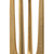 16" Gold Distressed Aluminum Geometric Tabletop Pillar Candle Holder - 608219035983