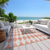 10' X 14' Salmon And Ivory Geometric Washable Indoor Outdoor Area Rug