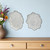Set of Two Miranda Silver Flower Mandala Metal Hanging Dimensional Sculpture - 880016463613