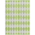 8' X 10' Lime Green And Ivory Geometric Washable Indoor Outdoor Area Rug
