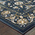 8' X 11' Navy Caramel And Ivory Oriental Power Loom Stain Resistant Area Rug - 606114594796