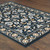 8' X 11' Navy Caramel And Ivory Oriental Power Loom Stain Resistant Area Rug - 606114594796