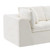 138" Beige Chenille Modular Sofa With Ottoman And Toss Pillows - 880024885780