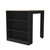 Black and Brown 36" Kitchen Island With Storage - 606114814672