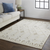 8' X 10' Gray and Ivory Wool Geometric Hand Tufted Area Rug