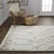 8' X 10' Gray and Ivory Wool Geometric Hand Tufted Area Rug