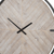Metal Wood Analog Distressed Round Wall Clock - 880016585131
