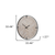 Metal Wood Analog Distressed Round Wall Clock - 880016585131