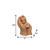 3" Bronze Clean Cotton Scented Baby Dimensional Candle - 880024745169