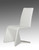 Set Of Two White Contemporary Faux Leather Dining Chairs - 689805025991