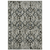 8' X 11' Charcoal And Gray Oriental Distressed Area Rug