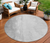Round Abstract Washable Indoor Outdoor Area Rug - 880016589245