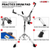 Drum Practice Pad Set 12" Adjustable Snare Drumming Stand Double Sided Silent Drummer Kit  - 810144132549