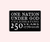 Sticker One Nation Under God 250 Years - 603799756938