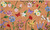 17" X 29" Brown White And Green Floral Outdoor Coir Door Mat - 880024898469
