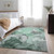 8' X 10' Green Gray And Ivory Abstract Washable Area Rug With UV Protection - 880024781402