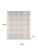 Blush Geometric Washable Area Rug With Fringe - 880024964775