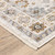 Homeroots Home Decor 8' x 11' Ivory and Gold Oriental Power Loom Stain Resistant Area Rug with Fringe