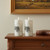 Set of Two Brown And Off White Unscented Candle Flameless Pillar Candles - 880024921112