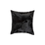 Set of Two 18" Black Cowhide Throw Pillows - 608219353834