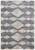 Homeroots Home Decor 10' x 14' Tan Ivory and Blue Chevron Power Loom Stain Resistant Area Rug