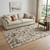 5' X 8' Beige Gray And Ivory Cowhide Print Washable Area Rug With UV Protection - 880024952598