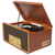 Victor Monument 8-in-1 Wood Music Center with 3-Speed Turntable and Dual Bluetooth  - 840005017920