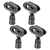 Microphone Clip Holder 4 Pieces with Screw Adapters 5/8 to 3/8 Inch - 810099491302