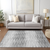10' X 14' Gray And Charcoal Abstract Washable Indoor Outdoor Area Rug - 608219048921