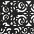 18" X 30" Black Scrollwork Outdoor Rubber Door Mat - 880016423709