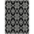10' X 14' Black And Ivory Trellis Washable Indoor Outdoor Area Rug - 608219170967