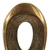 16" Gold And White Aluminum And Marble Abstract Tabletop Sculpture - 880016398199