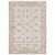 Homeroots Home Decor Ivory and Grey Oriental Power Loom Stain Resistant Area Rug with Fringe 8' x 11'