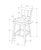 Set of Two 23 " Gray And White Faux Leather And Solid Wood Swivel Counter Height Bar Chairs - 606114707424