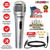 XLR Microphone Dynamic Mic Karaoke Singing Studio Mics Handheld Microfono - 810047161349