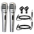 XLR Microphone Dynamic Mic Karaoke Singing Studio Mics Handheld Microfono - 810047161349