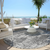 8' Gray And Charcoal Round Geometric Washable Indoor Outdoor Area Rug - 608219080174