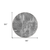 8' Gray And Charcoal Round Geometric Washable Indoor Outdoor Area Rug - 608219080174