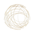 Abstract Metal Circle Hanging Dimensional Sculpture - 880016692204