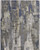 9' X 12' Blue Gray And Tan Abstract Distressed Area Rug