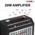 Guitar Amp 20W Electric Portable Mini Amplifier w Built in 6.5" Speaker Aux Headphone Jack - 810144134451