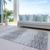 9' X 12' Gray And Charcoal Abstract Washable Indoor Outdoor Area Rug - 608219072032