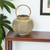 Bronze Distressed Lattice Metal Tabletop Lantern Candle Holder - 880016484786