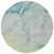 8' Round Green Round Abstract Washable Non Skid Indoor Outdoor Area Rug - 608219024659