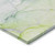 8' Round Green Round Abstract Washable Non Skid Indoor Outdoor Area Rug