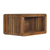 Solid Wood Carved Geometric Floating Nightstand - 880016651270